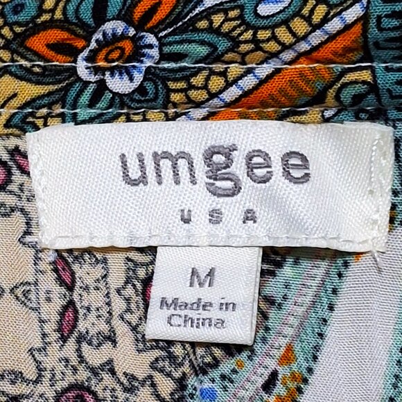 Umgee Brand Dress Paisley Print Size Medium - Picture 11 of 12